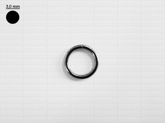 Ring rond gelast ofwel O-ring zilver 16 mm × Ø 3 mm  - afb. 2