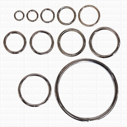 Ring rond gelast ofwel O-ring zilver 16 mm × Ø 3 mm  - afb. 1