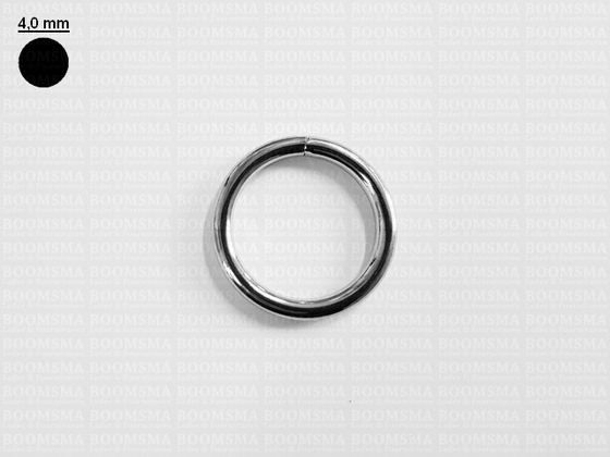 Ring rond gelast ofwel O-ring zilver 25 mm × Ø 4 mm  - afb. 2