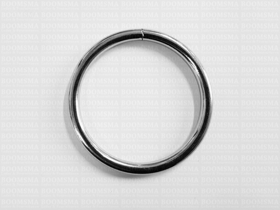 Ring rond gelast ofwel O-ring zilver - afb. 3