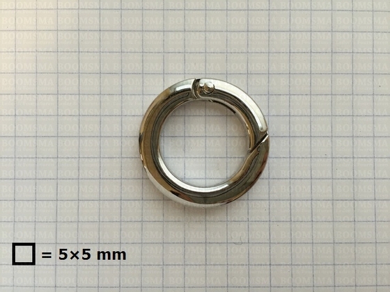 Ring-veermusketon zilver binnenkant Ø 20 mm  - afb. 2