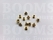 Nestelringen: Ringen voor ringslagstempel goud Ring 3/16 inch klein, 8 × 4 × 6 mm (kraag × gat × hoogte) (per 100) - afb. 2