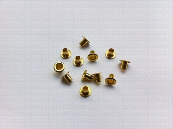 Nestelringen: Ringen voor ringslagstempel goud Ring 3/16 inch klein, 8 × 4 × 6 mm (kraag × gat × hoogte) (per 100) - afb. 2