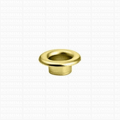 Nestelringen: Ringen voor ringslagstempel goud Ring 5/16 inch groot, 15 × 8 × 6 mm (kraag × gat × hoogte) (per 100) - afb. 1