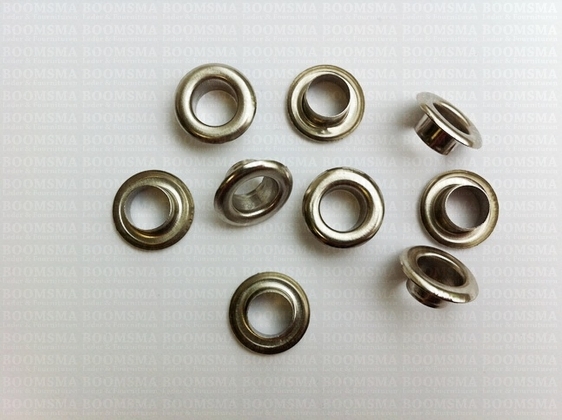 Nestelringen: Ringen voor ringslagstempel zilver Ring 5/16 inch groot, 15 × 8 × 6 mm (kraag × gat × hoogte) (per 100) - afb. 2