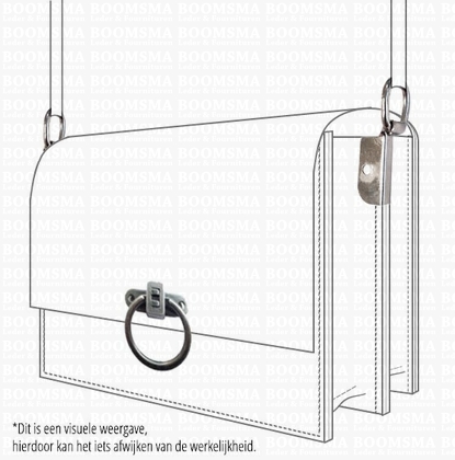 Sloten diverse antiek zilver Ringslot  - afb. 2