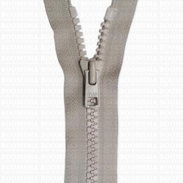 Rits Deelbaar Bloktand 8 mm Beigegrijs 75 cm (032) - afb. 1