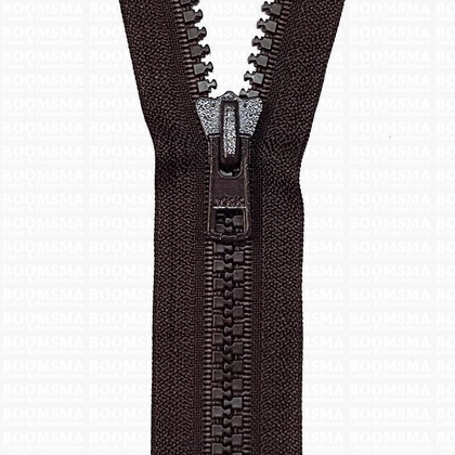 Rits Deelbaar Bloktand 8 mm Bruin 75 cm (570) - afb. 1