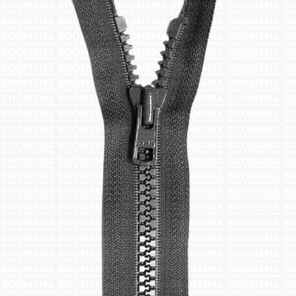 Rits Deelbaar Bloktand 8 mm Grijs 75 cm - afb. 1