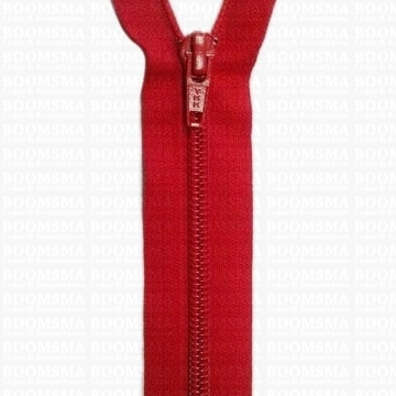 Rits spiraal nylon kort GEKLEURD Rood 20 cm - afb. 1