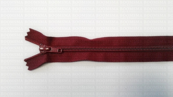 Rits spiraal nylon 40 cm GEKLEURD Bordeaux (527)  - afb. 2