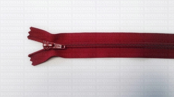 Rits spiraal nylon 40 cm GEKLEURD Donkerrood (520)  - afb. 1