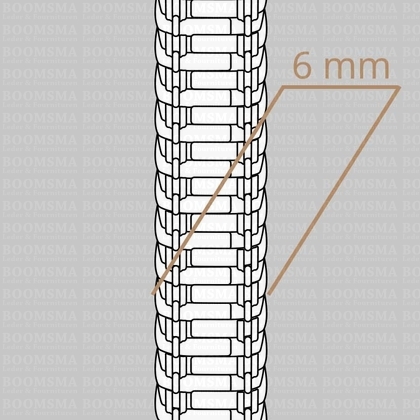 Rits spiraal nylon 40 cm GEKLEURD Lichtblauw (542) - afb. 3