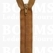 Rits spiraal nylon 50 cm GEKLEURD Cognac (857) - afb. 1