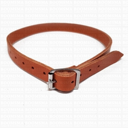 Schaatsriem met rolgesp cognac 1,6 × 60 cm per 15 stuks - afb. 1