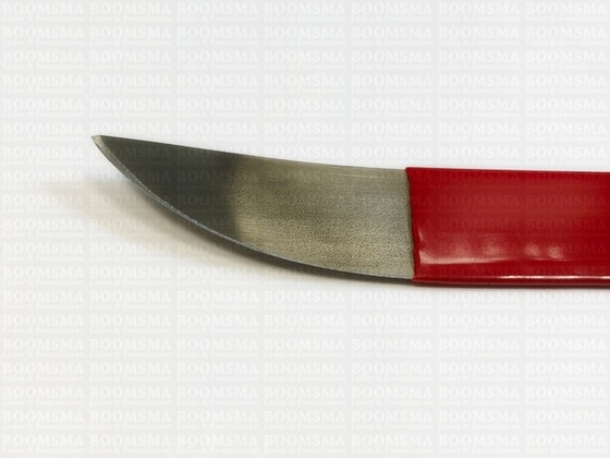 Schoenmakersmes Gebogen  Breed mes met gecoat handvat (rechtshandig) - afb. 2