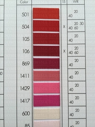 Serafil polyester machinegaren 40 rood - afb. 5