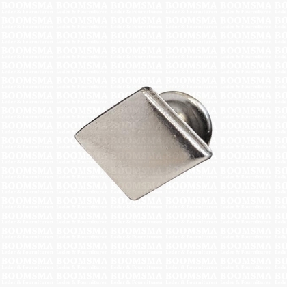 Sierholnieten: Sierholniet ruit/piramide zilver ruit 9 mm (klein) (per 10 st.) - afb. 1