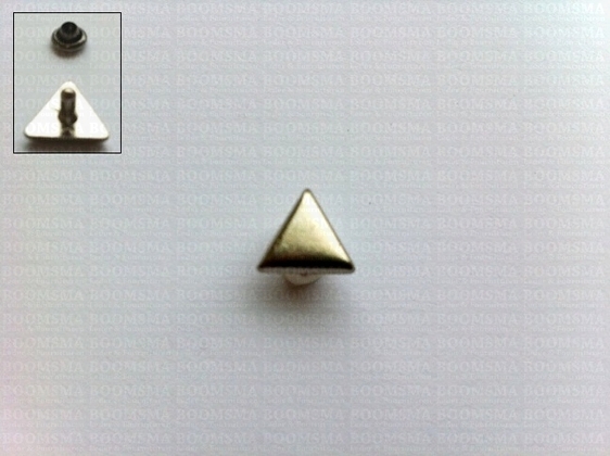 Sierholnieten: Sierholniet voor hondenhalsband diverse vormen zilver driehoek (10 × 10 mm) (per 10) - afb. 2