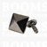 Sierholnieten: Sierholniet ruit/piramide zilver piramide 12 × 12 mm, zolang de voorraad strekt (per 10 st.) - afb. 1