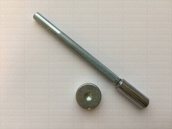 Slagstempelset  en losse slagstempels voor sierniet round spot losse slagstempel voor sierniet round spot 6 mm. - afb. 2