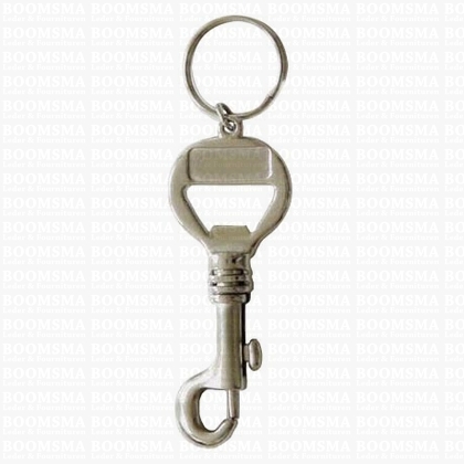 Sleutelhanger/karabijnhaak zilver 9 cm (totale lengte 11,5 cm) - afb. 1