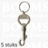 Sleutelhanger/karabijnhaak zilver 9 cm (totale lengte 11,5 cm) per 5 stuks - afb. 1