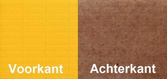 Sleutelhanger/stansvorm leer ALT. - hart groot geel  6 × 5,5 cm - afb. 2