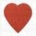 Sleutelhanger/stansvorm leer ALT. - hart groot Steen rood  6 × 5,5 cm - afb. 1