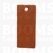Sleutelhanger/stansvorm leer - rechthoek smal Lichtbruin/cognac 6 × 2,5 cm - afb. 1