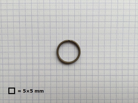 Sleutelring lichtbrons binnenkant Ø 16 mm (per 10 st.) - afb. 2