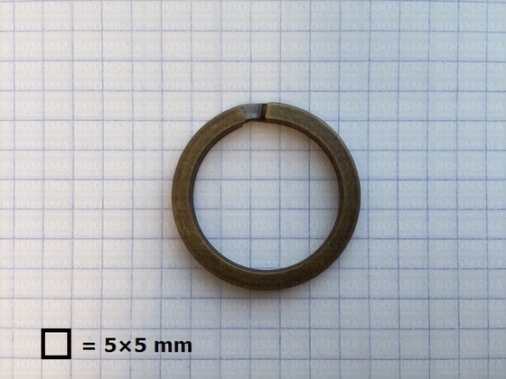 Sleutelring lichtbrons PLAT binnenkant Ø 25 mm (per 10 st.) - afb. 2
