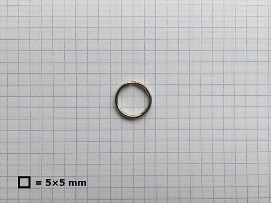 Sleutelring zilver binnenkant Ø 13,5 mm (per 10 st.) - afb. 2