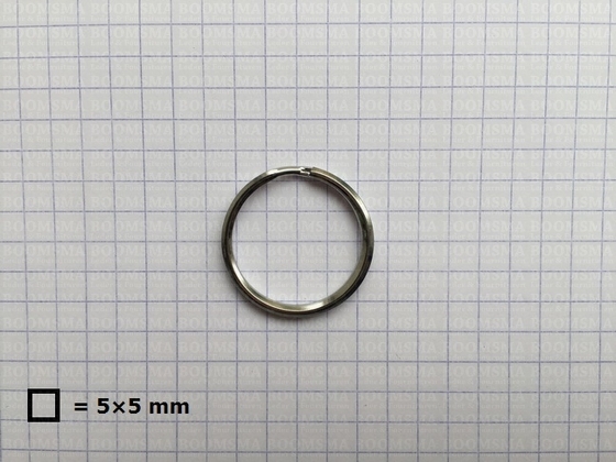 Sleutelring zilver binnenkant Ø 22 mm (per 10 st.) - afb. 1