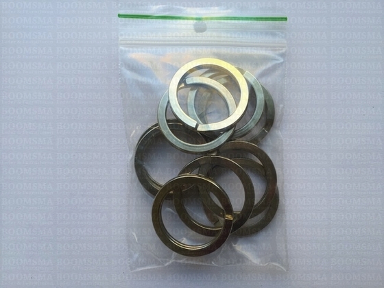 Sleutelring zilver PLAT binnenkant Ø 22 mm (per 10 st.) - afb. 3