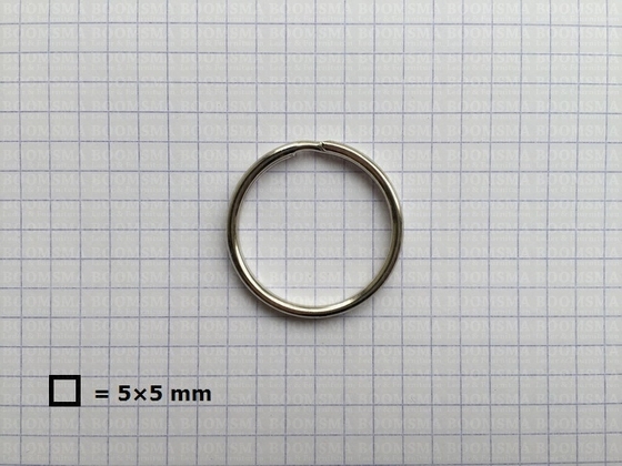 Sleutelring zilver binnenkant Ø 26 mm (per 10 st.) - afb. 2
