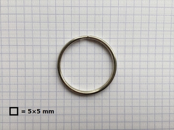 Sleutelring zilver binnenkant Ø 34 mm (per 10 st.) - afb. 2