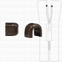 Stopeindjes voor rits bovenkant  lichtbrons Bovenstopjes C (50 stuks) (per zakje)