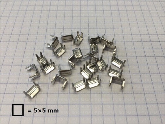 Stopeindjes voor rits onderkant zilver Onderstop kram (25 stuks) - afb. 4