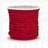 Vlechtband Suedine rood breedte 3 mm, 22.8 meter - afb. 1