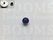 Sierholnieten: Synthetische kristalholniet groot 16 mm rond blauw - afb. 2
