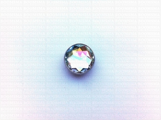 Sierholnieten: Synthetische kristalholniet groot 16 mm rond rijnsteen/prisma - afb. 2