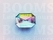 Sierholnieten: Synthetische kristalholniet groot 16 × 26 mm rechthoek rijnsteen/prisma - afb. 2