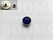 Sierholnieten: Synthetische kristalholniet groot 20 mm rond blauw - afb. 2
