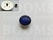 Sierholnieten: Synthetische kristalholniet groot 25 mm rond blauw - afb. 2