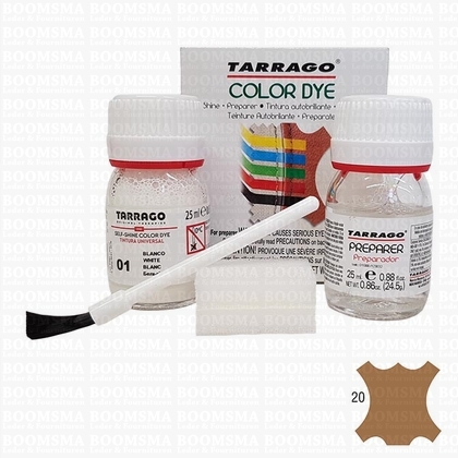 Tarrago verf en reiniger Lichtbruin - 30 ml (incl. cleaner 30 ml)  - afb. 1