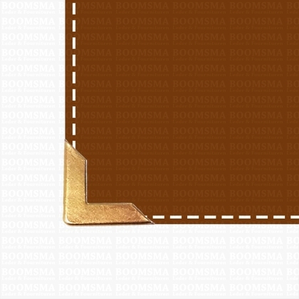 Tas- of boekhoeken goud 16 × 16 mm (per 10 st.) - afb. 1