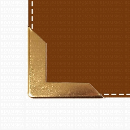 Tas- of boekhoeken goud 30 × 30 mm (per 10 st.) - afb. 1