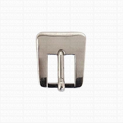 Tasgesp recht zilver 15 mm, (10/pk) (per pak) - afb. 1
