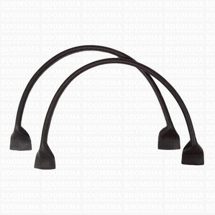 Tashandvat bruin DONKERBRUIN rond, lengte ± 50 cm (per paar) - afb. 1